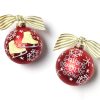 Holiday Ornaments | Coton Colors by Laura Johnson Dashing Ice Skates Glass Ornament