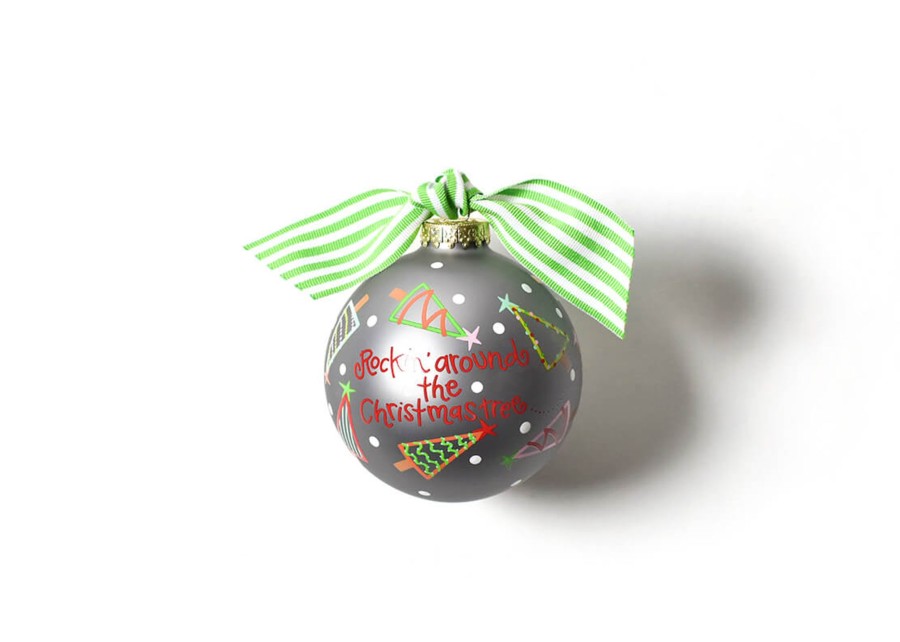 Holiday Ornaments | Coton Colors by Laura Johnson Rockin' Around The Christmas Tree Glass Ornament