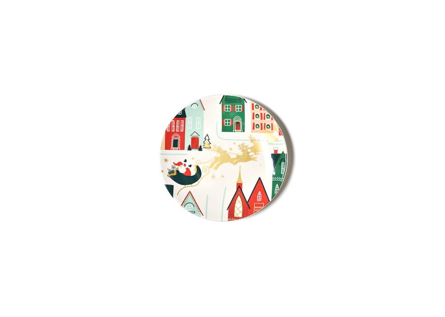 Shop All Dinnerware | Coton Colors by Laura Johnson Christmas In The Village Salad Plate, Set Of 4