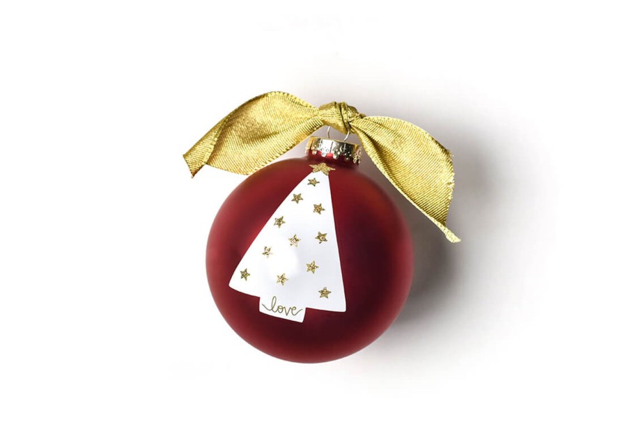 Holiday Ornaments | Coton Colors by Laura Johnson Peace Love Joy Luminary Tree Glass Ornament