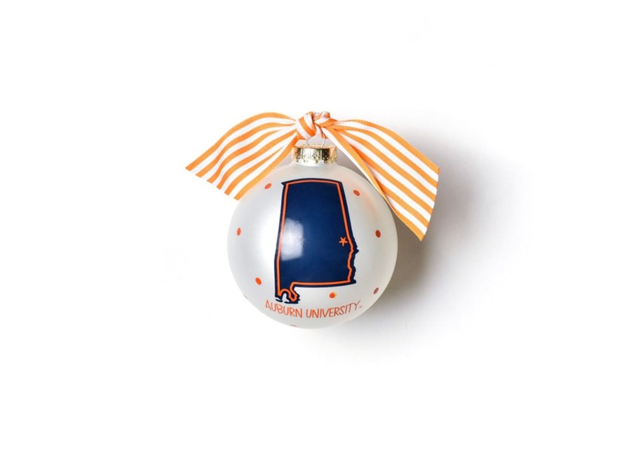 Collegiate Ornaments | Coton Colors by Laura Johnson Auburn University State Glass Ornament