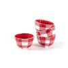 Shop All Dinnerware | Coton Colors by Laura Johnson Buffalo Ruffle Small Bowl Red, Set Of 4