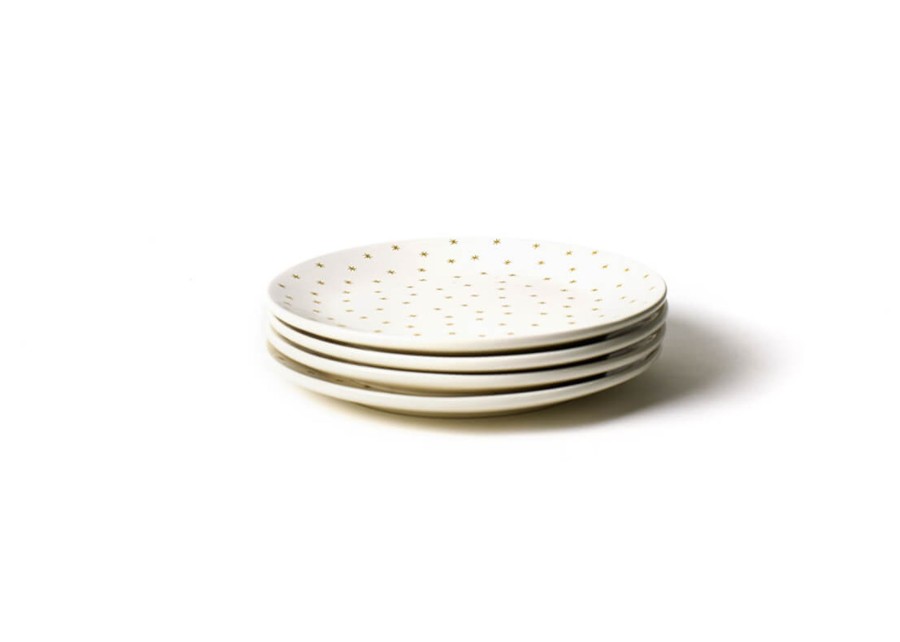 Shop All Dinnerware | Coton Colors by Laura Johnson Gold Star Dinner Plate, Set Of 4