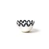 Sets | Coton Colors by Laura Johnson Black Arabesque Trim Scallop Small Bowl Set Of 4