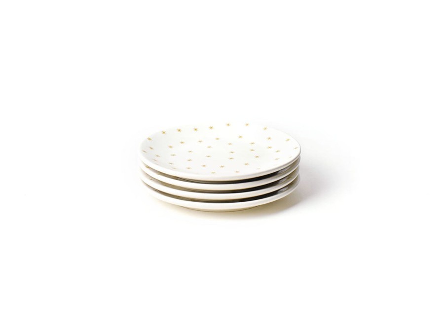 Shop All Dinnerware | Coton Colors by Laura Johnson Gold Star Salad Plate, Set Of 4