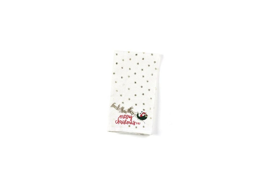 Shop All Home | Coton Colors by Laura Johnson Christmas In The Village Santa Small Hand Towel