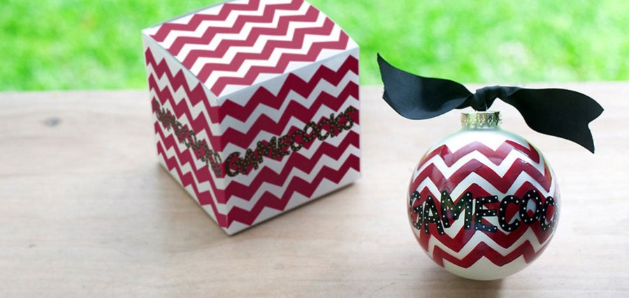 Collegiate Ornaments | Coton Colors by Laura Johnson Usc Chevron Ornament