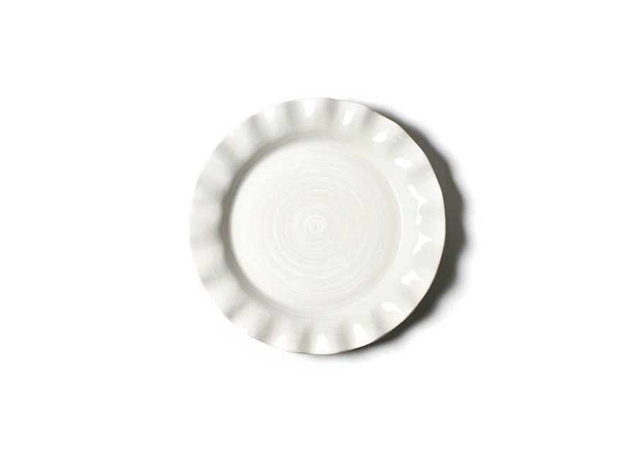 Shop All Dinnerware | Coton Colors by Laura Johnson Signature White Ruffle Dinner Plate