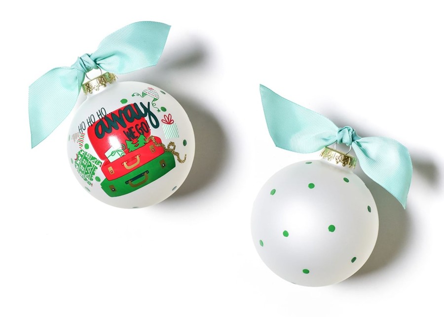 Holiday Ornaments | Coton Colors by Laura Johnson Away We Go Glass Ornament