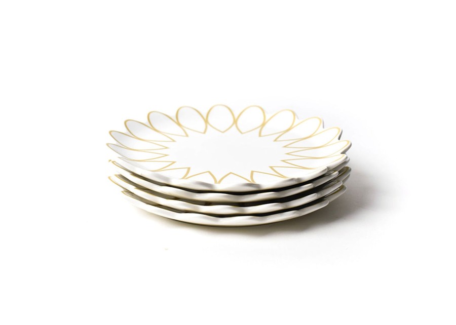 Shop All Dinnerware | Coton Colors by Laura Johnson Deco Gold Scallop Dinner Plate, Set Of 4