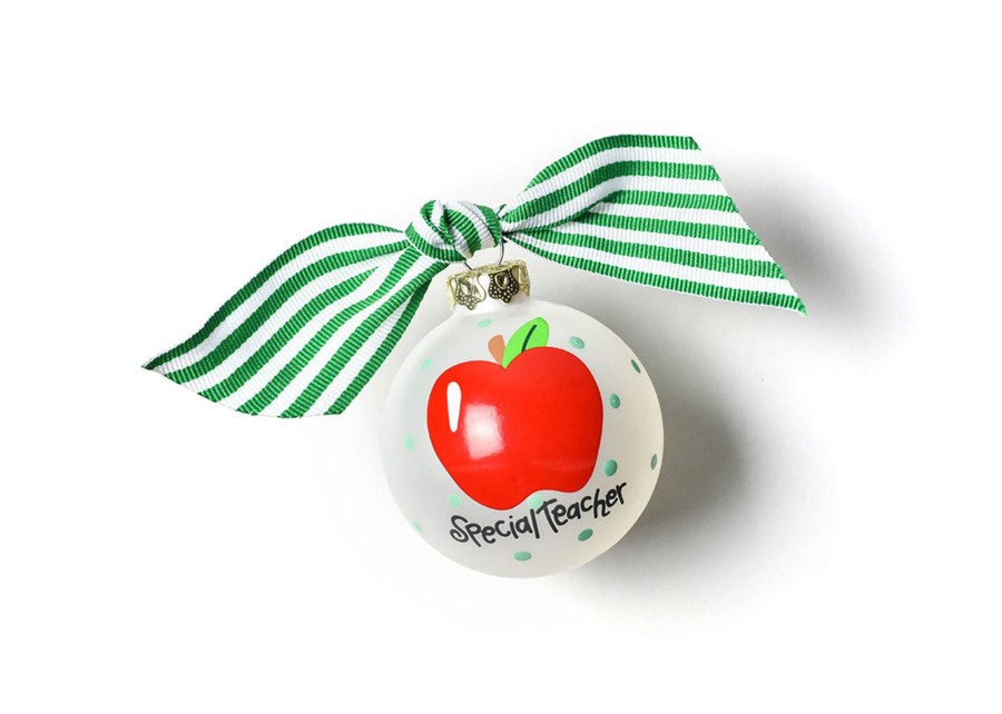 Commemorative Ornaments | Coton Colors by Laura Johnson Special Teacher Glass Ornament