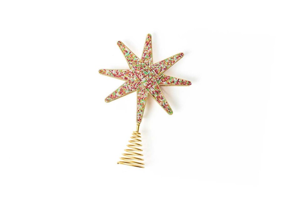 Seasonal Decor | Coton Colors by Laura Johnson Multi Beaded Star Small Tree Topper