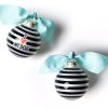 Commemorative Ornaments | Coton Colors by Laura Johnson Black Stripe I Love My Dog Glass Ornament