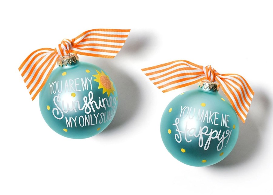 Commemorative Ornaments | Coton Colors by Laura Johnson You Are My Sunshine Glass Ornament