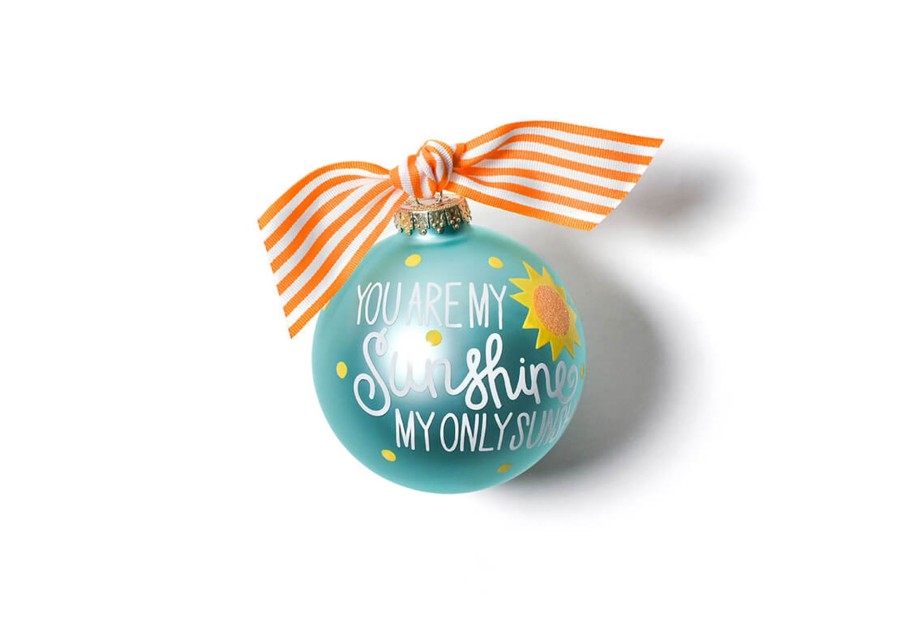 Commemorative Ornaments | Coton Colors by Laura Johnson You Are My Sunshine Glass Ornament