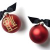 Commemorative Ornaments | Coton Colors by Laura Johnson Chinese Fu Symbol Glass Ornament