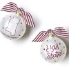 Collegiate Ornaments | Coton Colors by Laura Johnson Mississippi State Glass Ornament