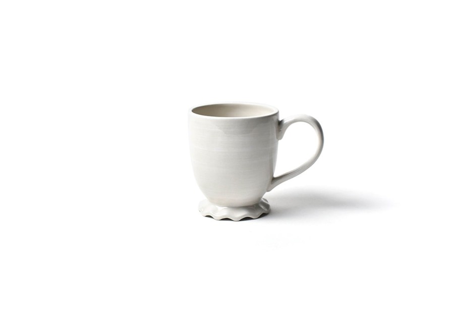 Sets | Coton Colors by Laura Johnson Signature White Ruffle Mug, Set Of 4