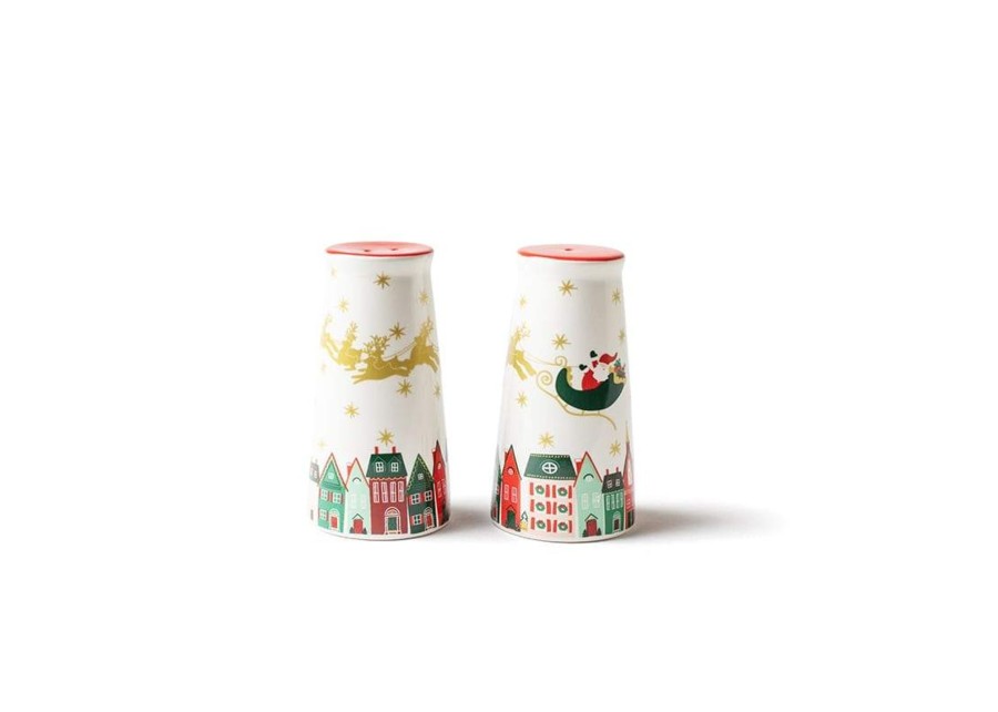 Shop All Serveware & Entertaining | Coton Colors by Laura Johnson Christmas In The Village Salt And Pepper Shakers