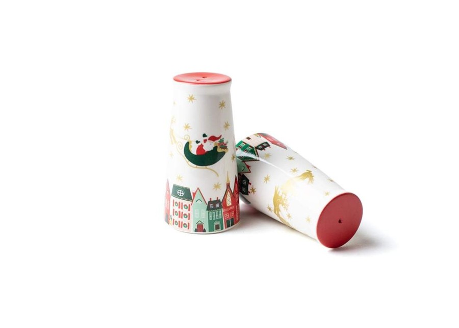 Shop All Serveware & Entertaining | Coton Colors by Laura Johnson Christmas In The Village Salt And Pepper Shakers