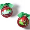 Holiday Ornaments | Coton Colors by Laura Johnson O Christmas Tree Farm Glass Ornament