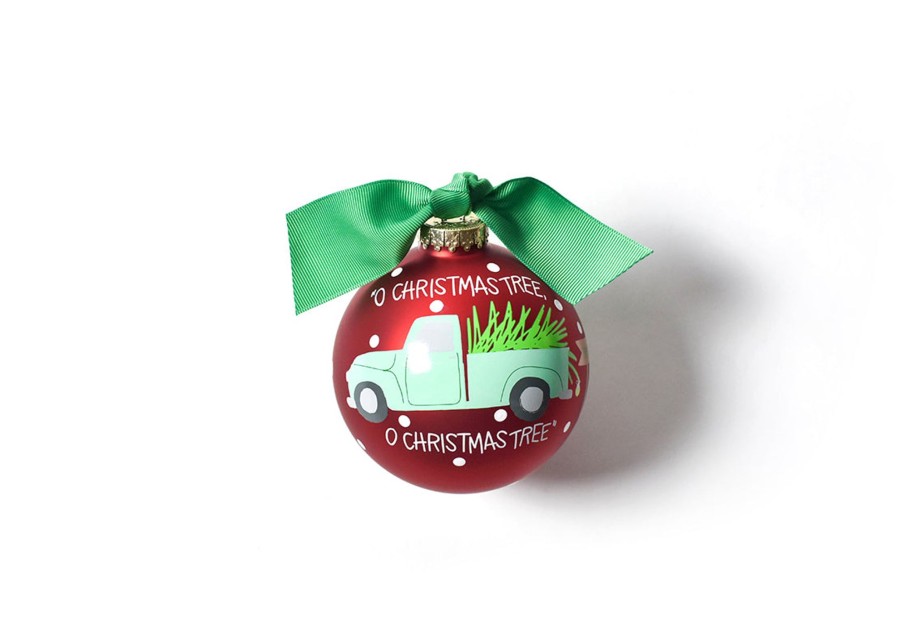 Holiday Ornaments | Coton Colors by Laura Johnson O Christmas Tree Farm Glass Ornament