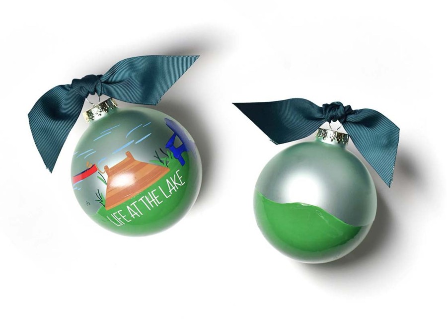 Commemorative Ornaments | Coton Colors by Laura Johnson Life At The Lake Glass Ornament