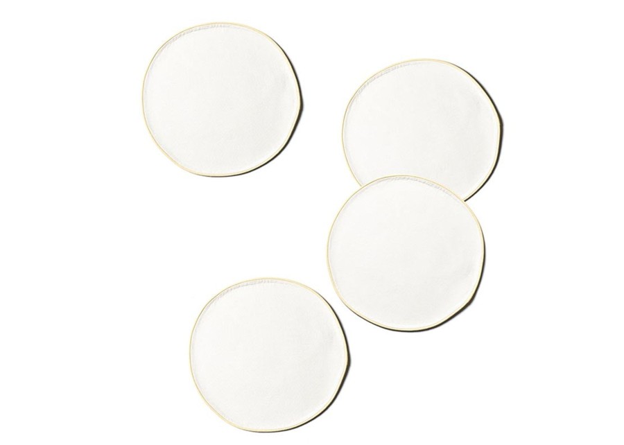 Table Linens | Coton Colors by Laura Johnson Ecru Color Block Round Placemat Set Of 4