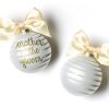 Wedding & Anniversary Ornaments | Coton Colors by Laura Johnson Stripe Mother Of The Groom Glass Ornament