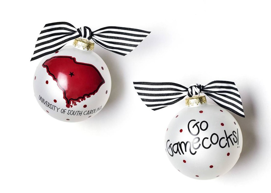 Collegiate Ornaments | Coton Colors by Laura Johnson University Of South Carolina State Glass Ornament