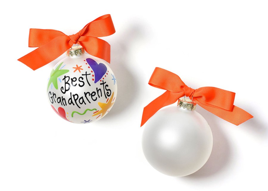 Commemorative Ornaments | Coton Colors by Laura Johnson Best Grandparents Glass Ornament