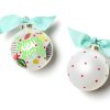 Holiday Ornaments | Coton Colors by Laura Johnson Merry Merry Baubles Glass Ornament