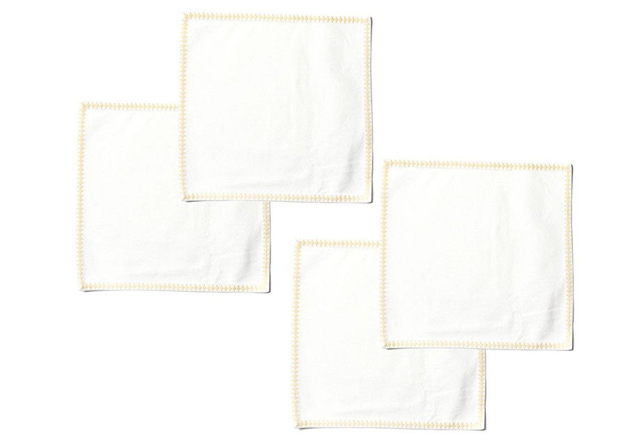 Shop All Serveware & Entertaining | Coton Colors by Laura Johnson Blush Quatrefoil Trim Square Placemat, Set Of 4