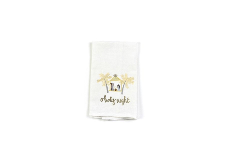 Shop All Home | Coton Colors by Laura Johnson Nativity O Holy Night Small Hand Towel, Fair Skin