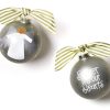 Religious Ornaments | Coton Colors by Laura Johnson Forever In Our Hearts Glass Ornament, Brown Skin