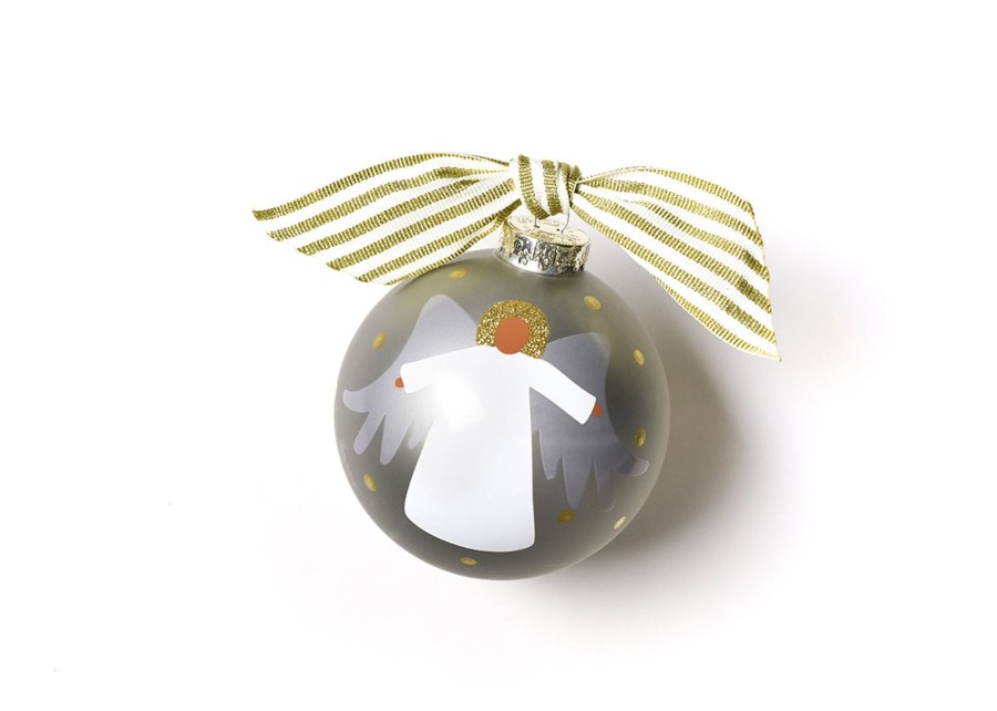 Religious Ornaments | Coton Colors by Laura Johnson Forever In Our Hearts Glass Ornament, Brown Skin