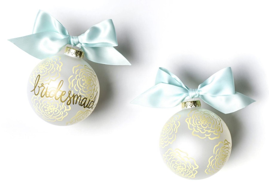 Wedding & Anniversary Ornaments | Coton Colors by Laura Johnson Floral Bridesmaid Glass Ornament