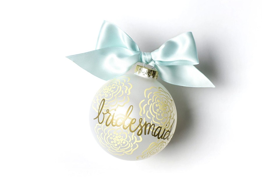 Wedding & Anniversary Ornaments | Coton Colors by Laura Johnson Floral Bridesmaid Glass Ornament