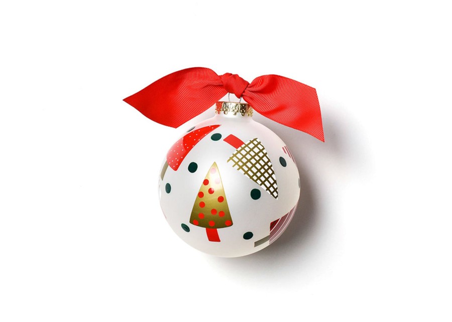 Holiday Ornaments | Coton Colors by Laura Johnson Triangle Trees Glass Ornaments