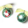 Holiday Ornaments | Coton Colors by Laura Johnson Christmas Calling Reindeer Glass Ornament