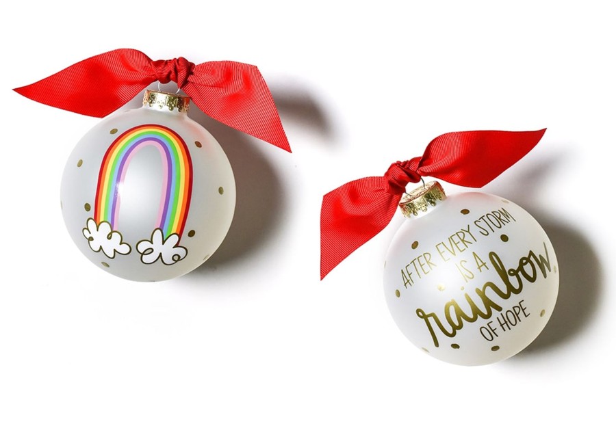 Babies & Children Ornaments | Coton Colors by Laura Johnson Rainbow Of Hope Glass Ornament