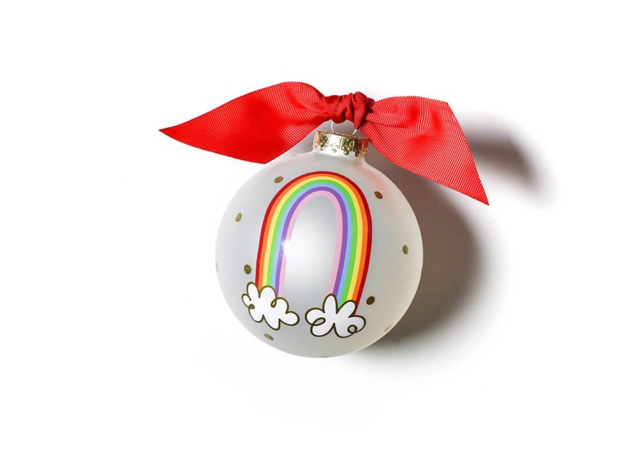 Babies & Children Ornaments | Coton Colors by Laura Johnson Rainbow Of Hope Glass Ornament